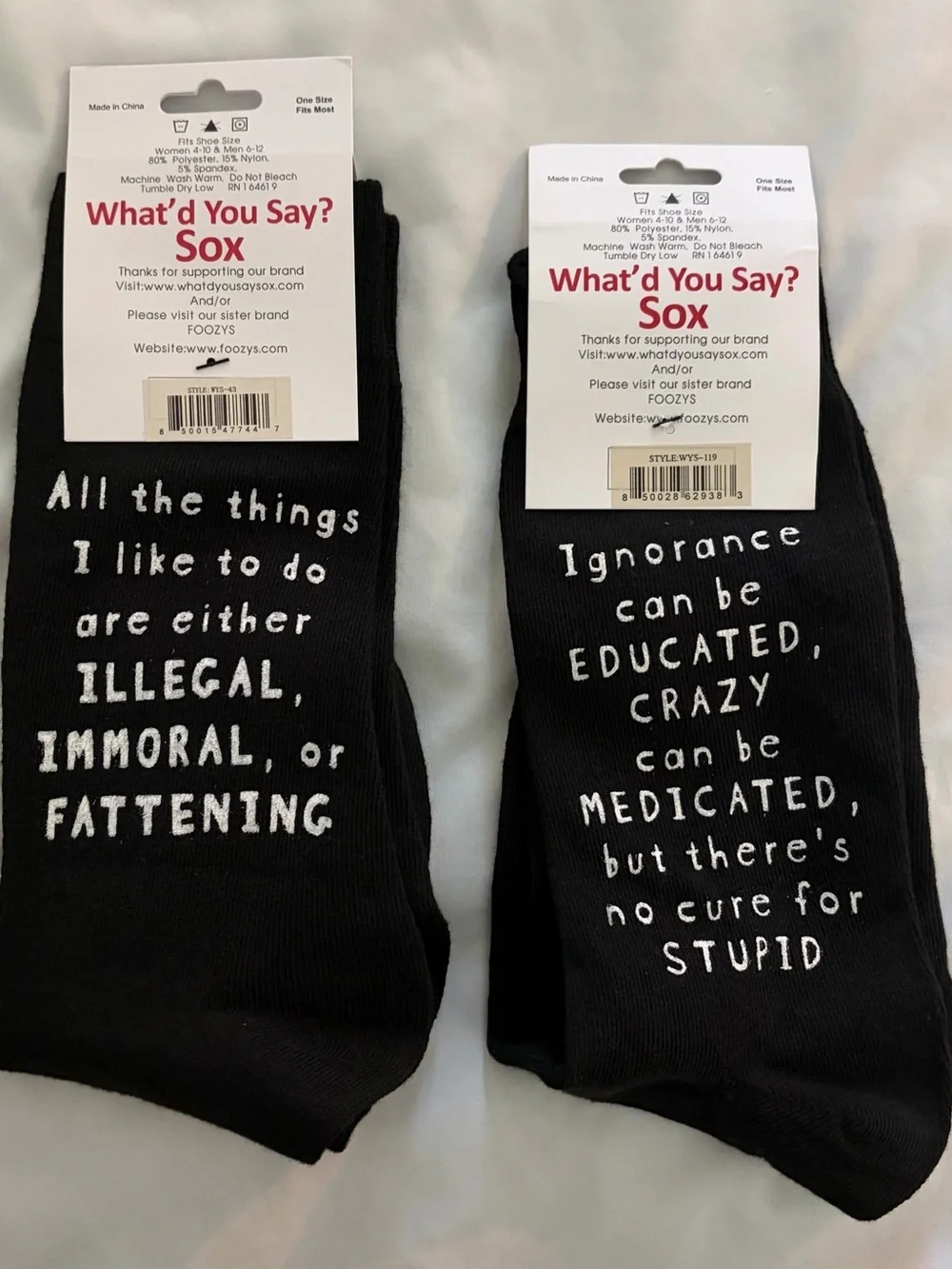 Foozys pairs one